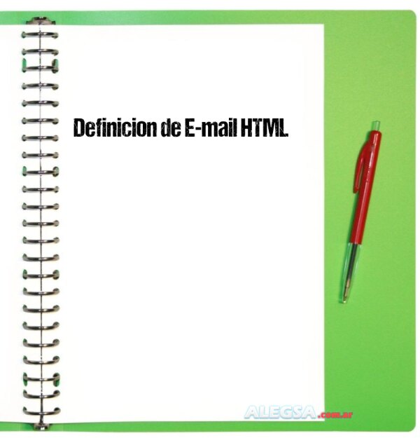 Definición de E-mail HTML