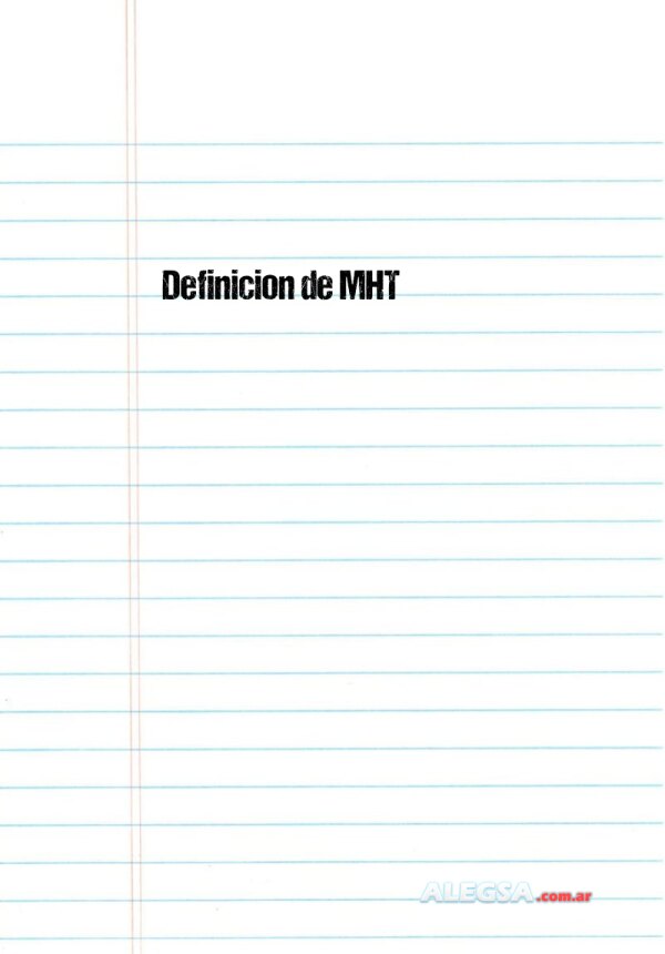Definición de MHT
