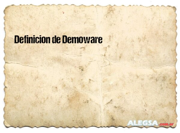 Definición de Demoware