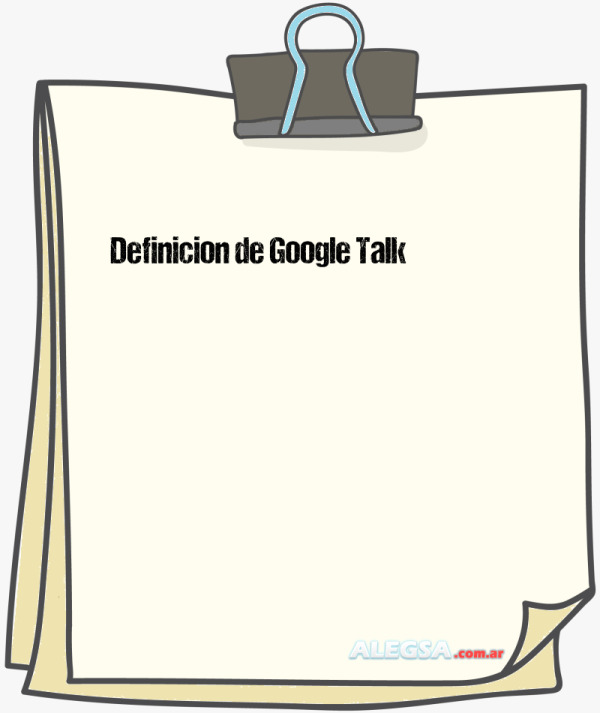 Definición de Google Talk