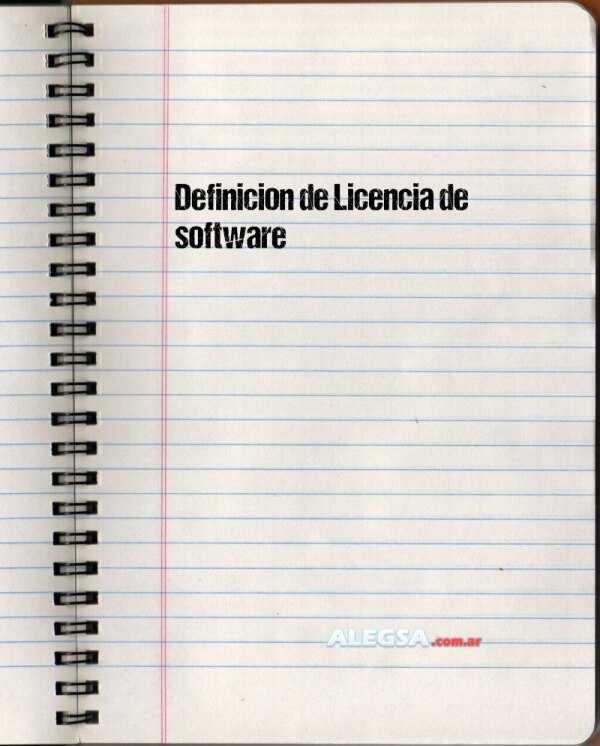 Definición de Licencia de software