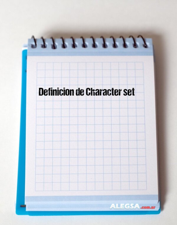 Definición de Character set