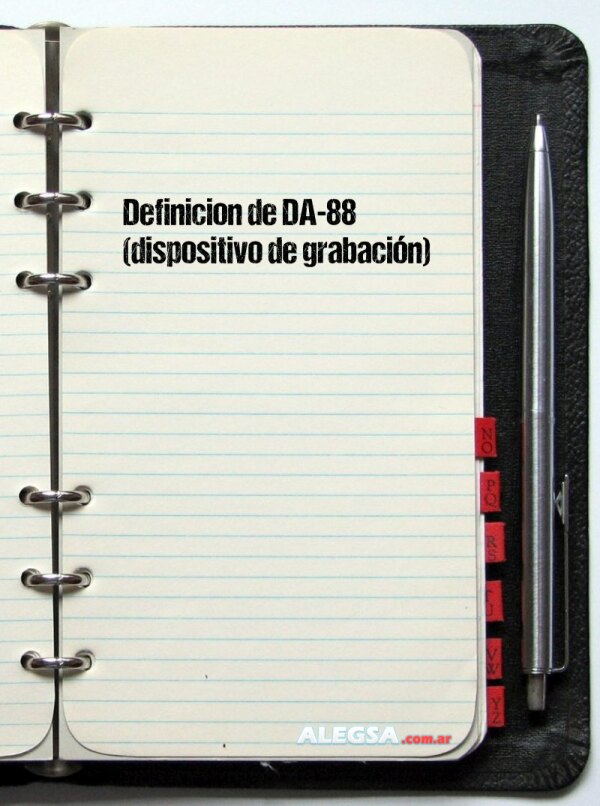 Definición de DA-88 (dispositivo de grabación)