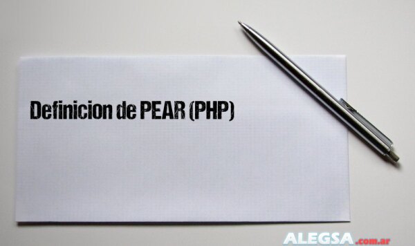 Definición de PEAR (PHP)