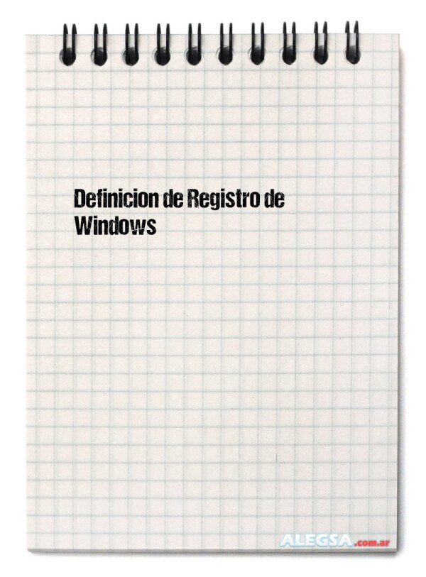 Definición de Registro de Windows