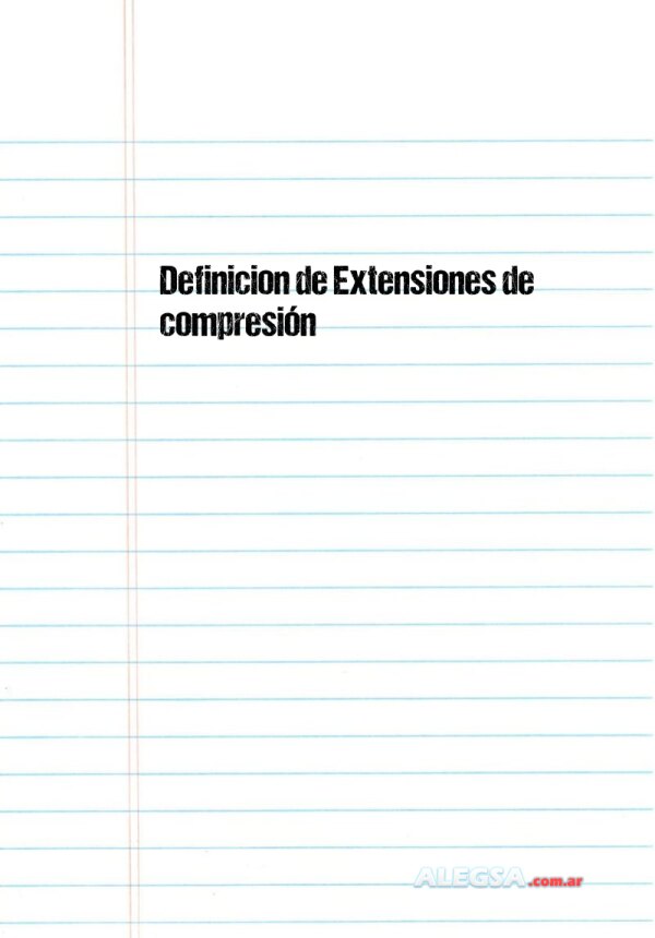 Definición de Extensiones de compresión