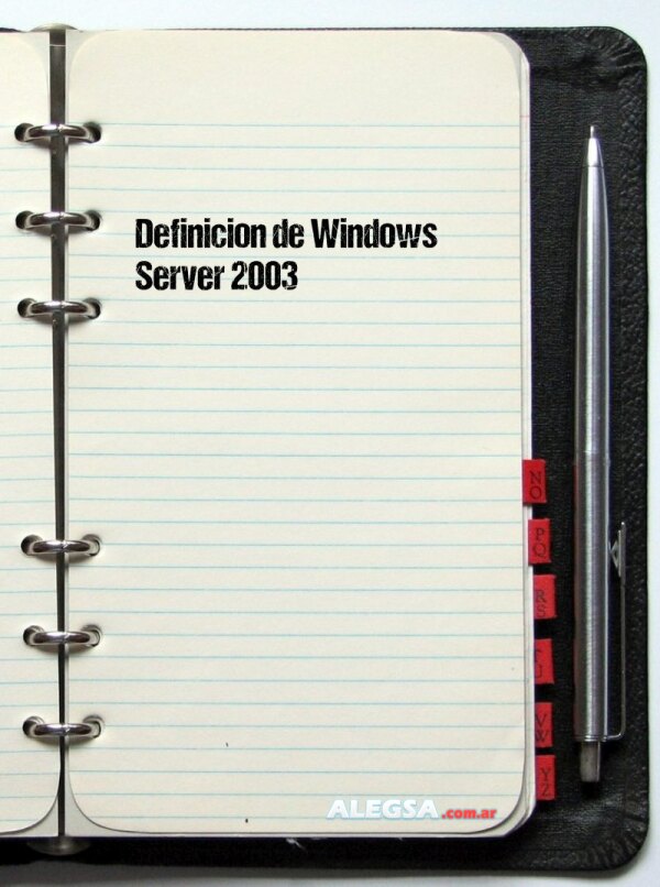 Definición de Windows Server 2003