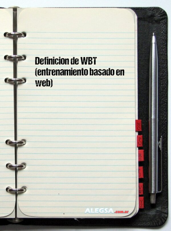 Definición de WBT (entrenamiento basado en web)