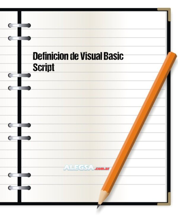 Definición de Visual Basic Script
