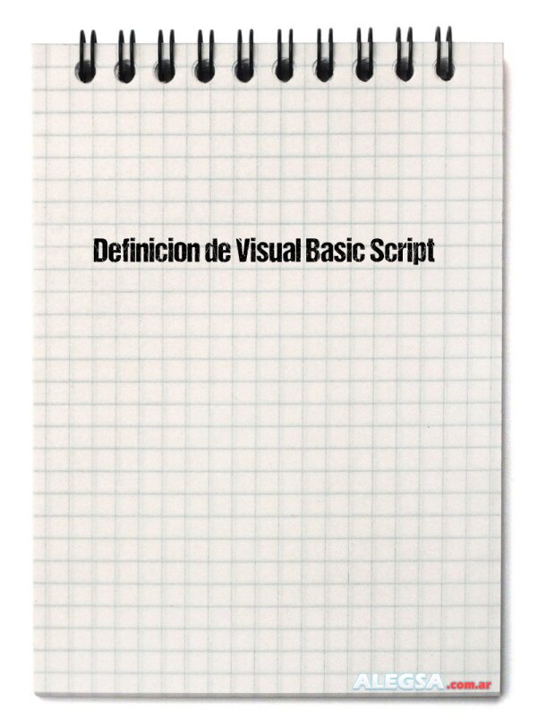 Definición de Visual Basic Script