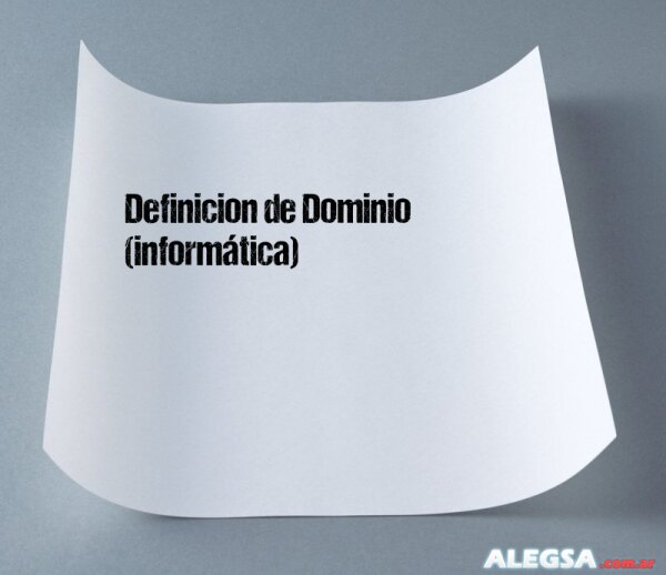 Definición de Dominio (informática)