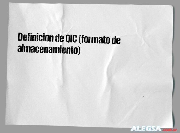 Definición de QIC (formato de almacenamiento)