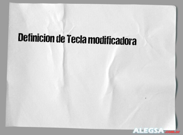 Definición de Tecla modificadora