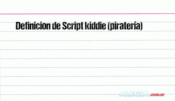 Definición de Script kiddie (piratería)