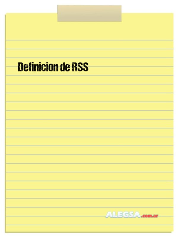 Definición de RSS
