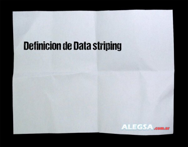 Definición de Data striping