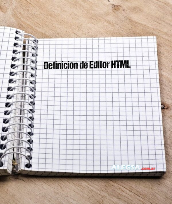 Definición de Editor HTML
