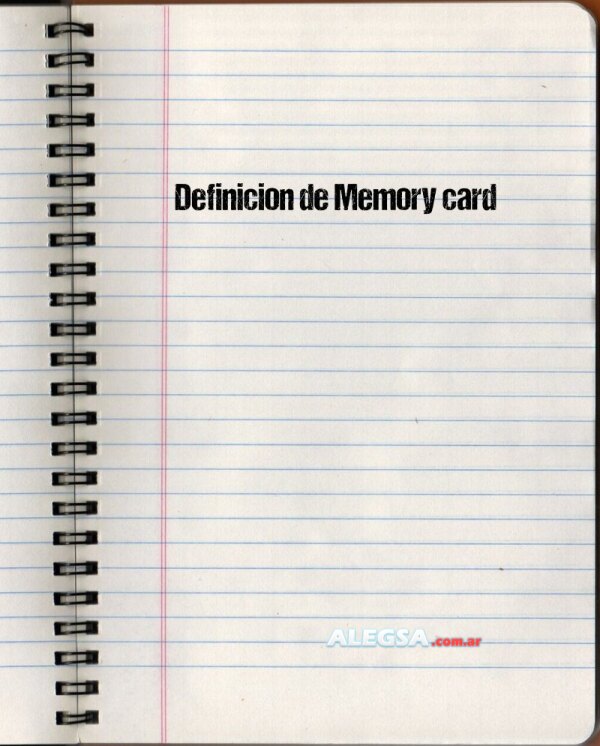 Definición de Memory card