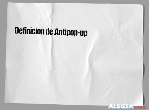 Definición de Antipop-up