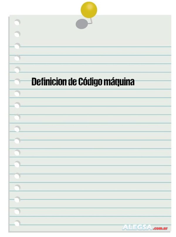 Definición de Código máquina