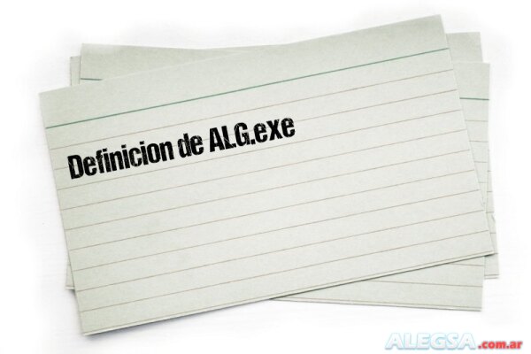 Definición de ALG.exe