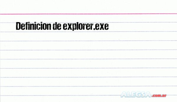 Definición de explorer.exe