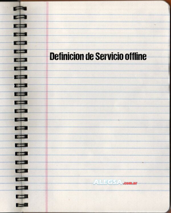 Definición de Servicio offline