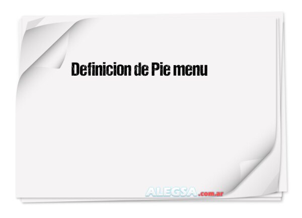 Definición de Pie menu