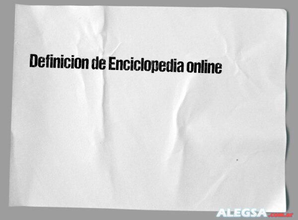 Definición de Enciclopedia online