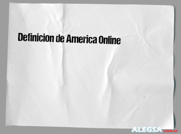 Definición de America Online