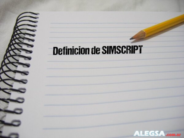 Definición de SIMSCRIPT