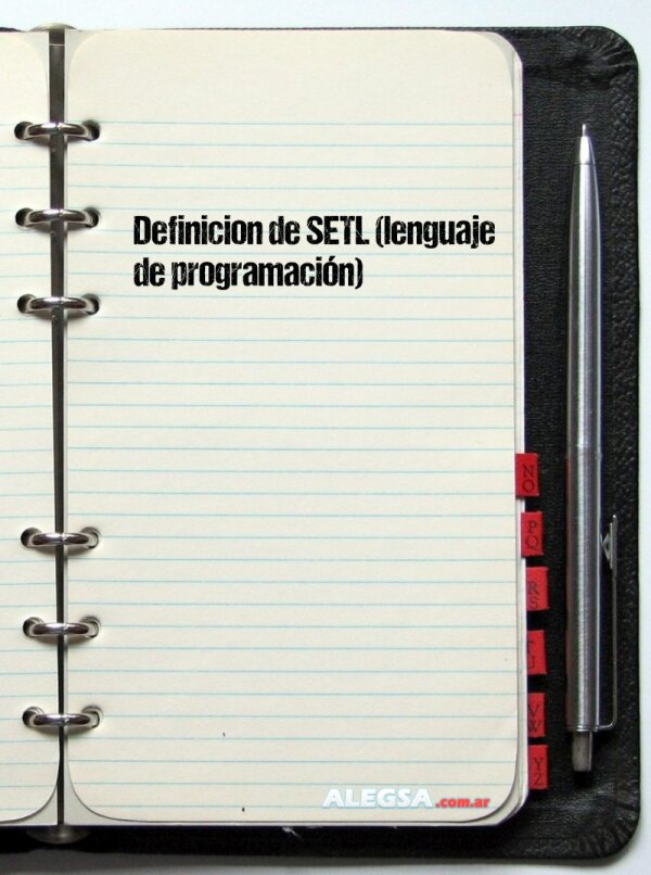 Definición de SETL (lenguaje de programación)