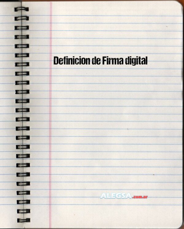 Definición de Firma digital