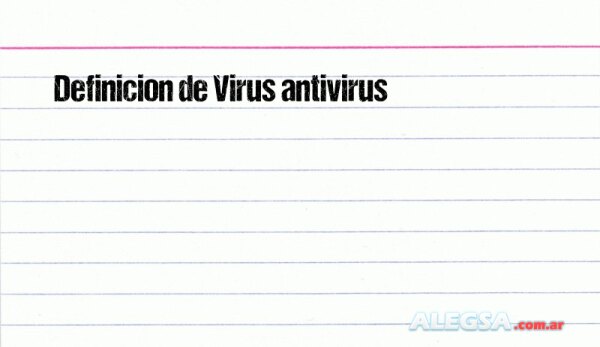 Definición de Virus antivirus