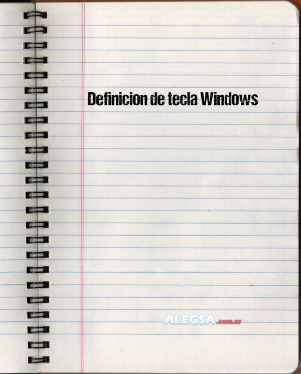 Definición de tecla Windows