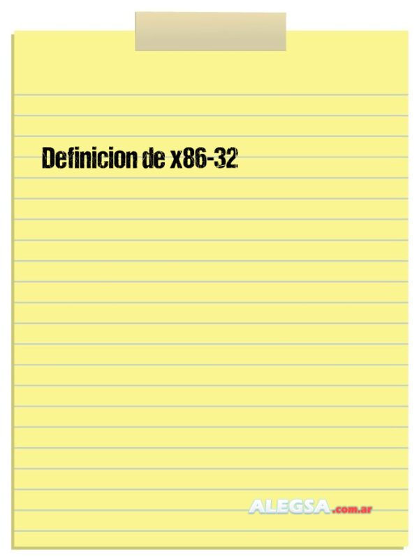 Definición de x86-32