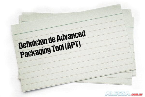 Definición de Advanced Packaging Tool (APT)