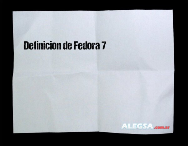 Definición de Fedora 7
