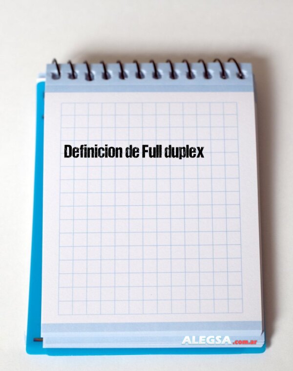 Definición de Full duplex