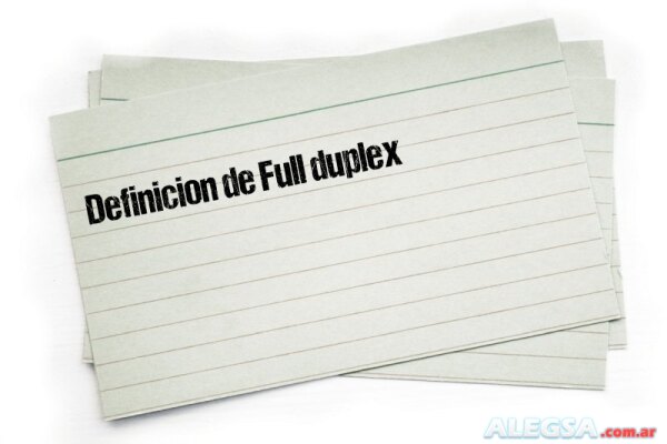 Definición de Full duplex