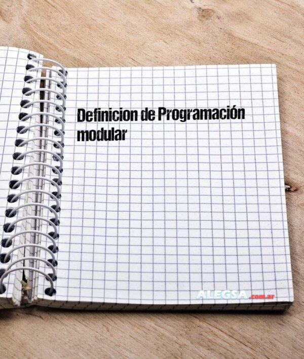 Definición de Programación modular