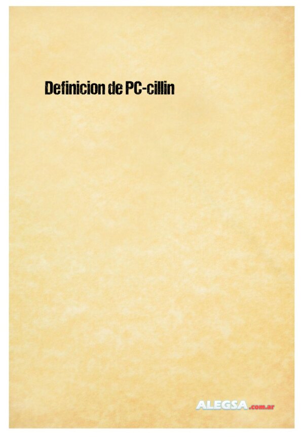 Definición de PC-cillin