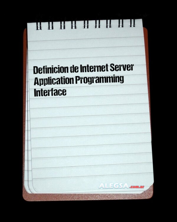 Definición de Internet Server Application Programming Interface