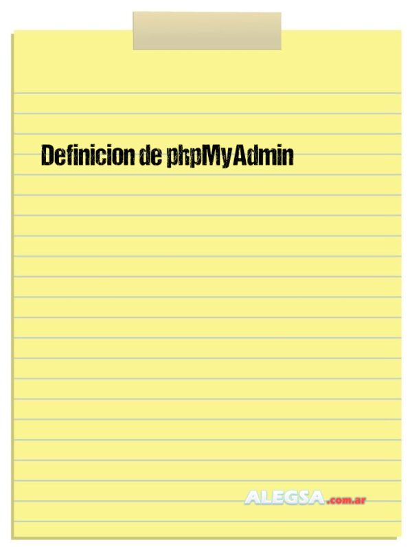 Definición de phpMyAdmin