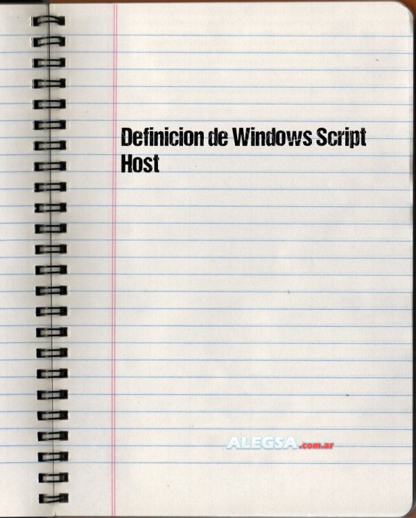 Definición de Windows Script Host