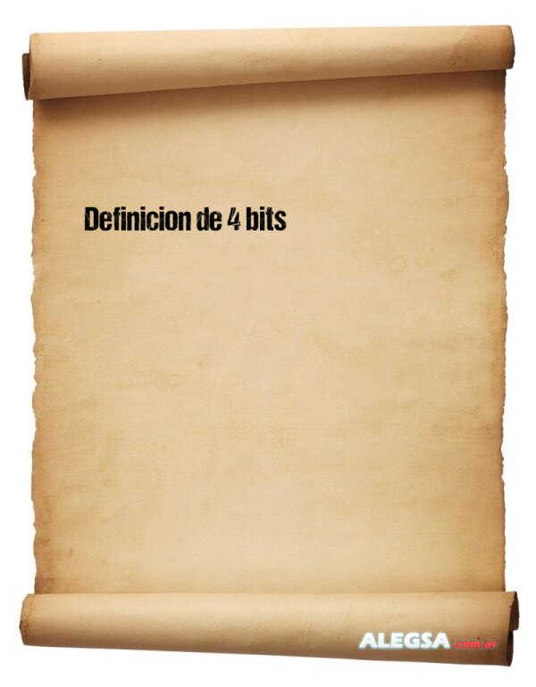 Definición de 4 bits