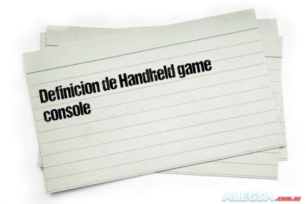 Definición de Handheld game console