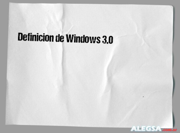 Definición de Windows 3.0