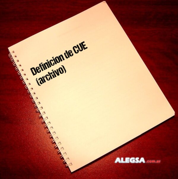 Definición de CUE (archivo)