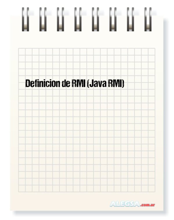 Definición de RMI (Java RMI)